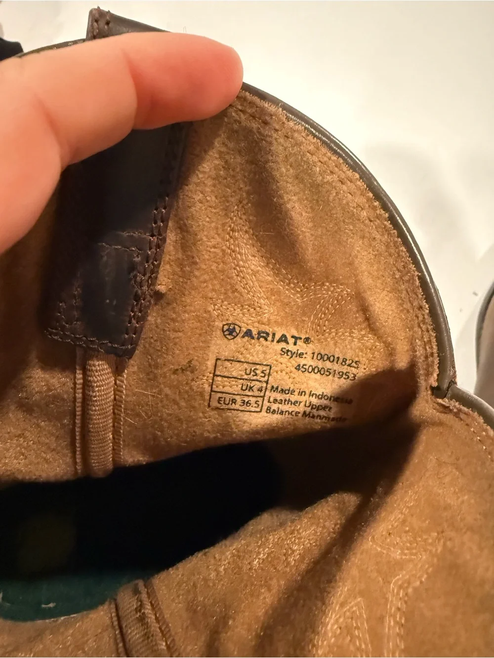 Ariat Brown Leather Kids Western Cowboy Boots